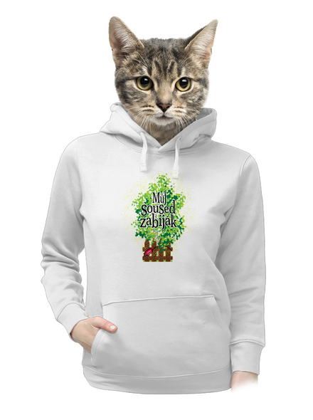 Můj soused zabiják dámská mikina klokanka White