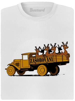 Zásobování dámské sportovní tričko White