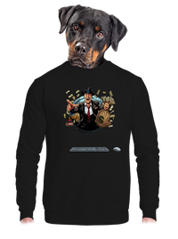 unisex mikina bez kapuce