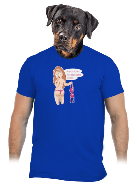 Můžu se obrátit? pánské tričko Royal Blue