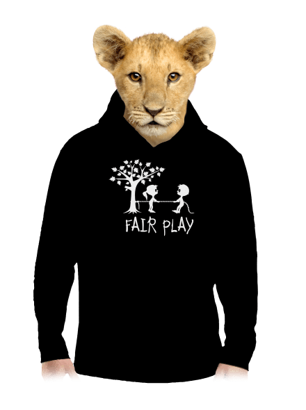 Fair play dětská mikina klokanka Black