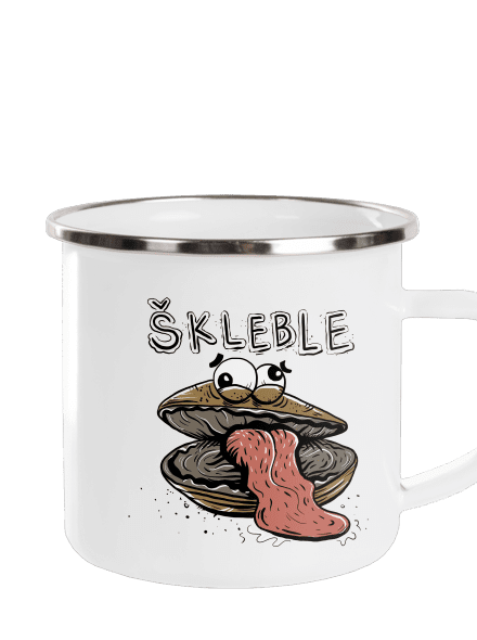 Škleble plecháček White