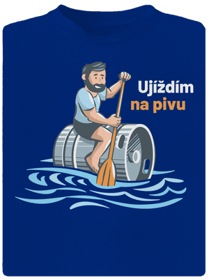 Ujíždím na pivu pánské sportovní tričko Royal Blue Mal