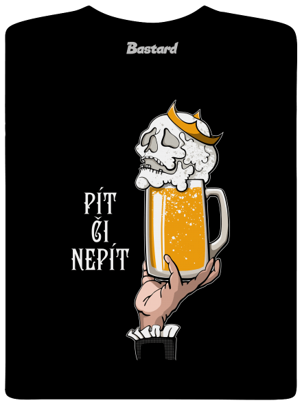 Pít či nepít pánské tričko Black