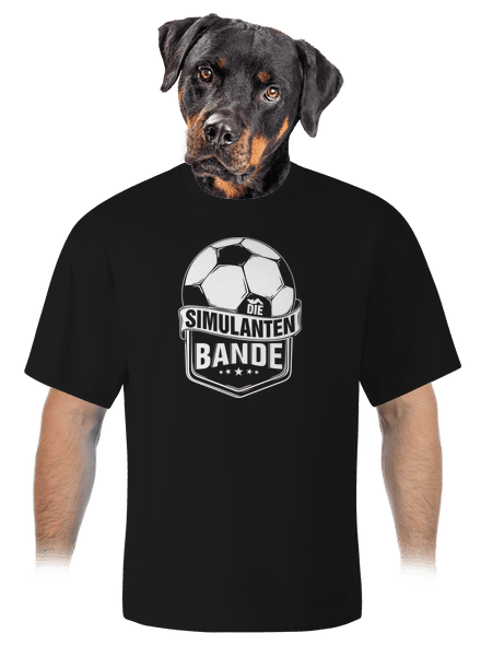 Simulanten bande unisex tričko oversized Black