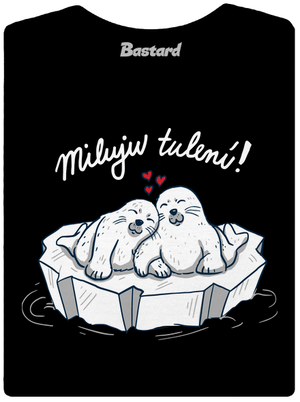 Miluju tulení dámské tričko premium Black