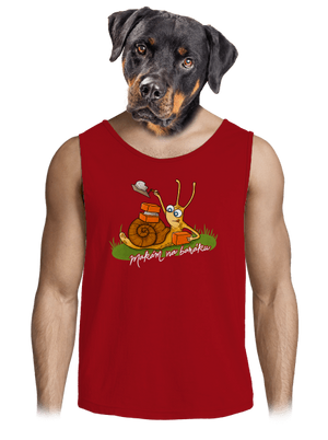 Makám na baráku pánské tílko Red