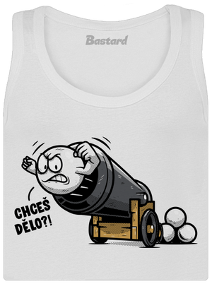 Chceš dělo? dámské tílko klasické White