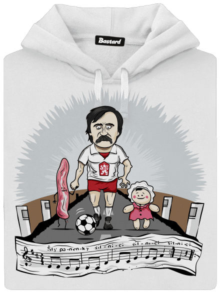 Fotbalová legenda dámská mikina klokanka White