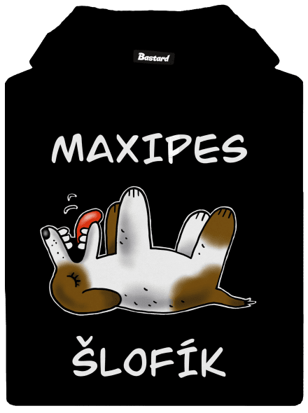 Maxipes Šlofík pánská mikina klokanka Black
