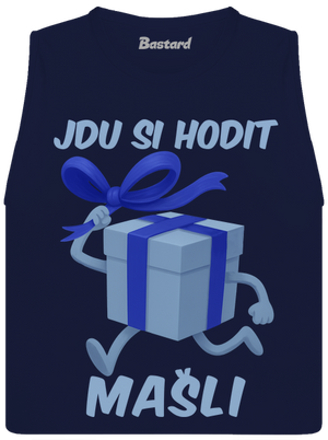 Jdu si hodit mašli dámské tílko volné Navy