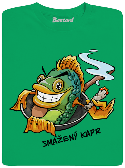 Smažený kapr pánské tričko Kelly Green
