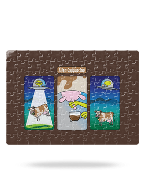 Alien Cappuccino puzzle White