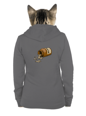 Music Pills dámská mikina na zip Steel Gray