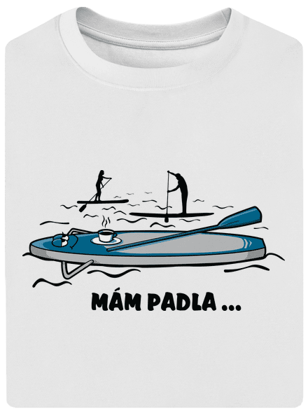 Mám padla unisex tričko oversized White