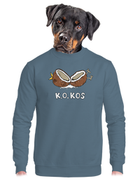 unisex mikina bez kapuce