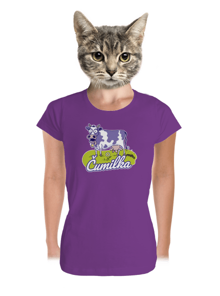 Čumilka dámské tričko premium Purple
