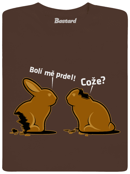 Bolí mě prdel pánské tričko Brown