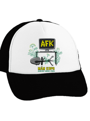 Mám kopr kšiltovka truckerka Black cap