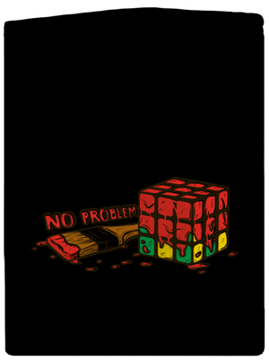 No problem pánská mikina na zip Black