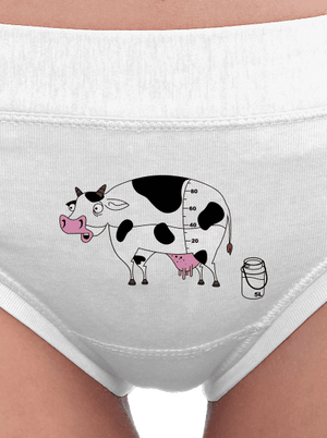 Kráva dámské kalhotky White