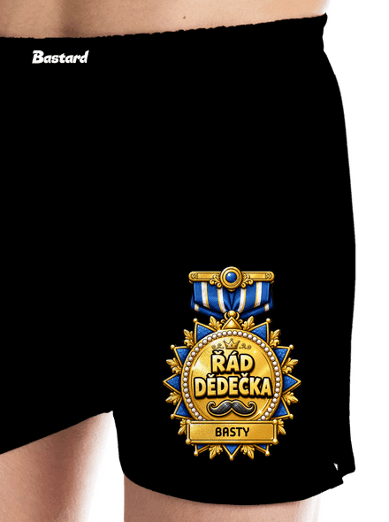 Řád dědečka pánské trenky Black