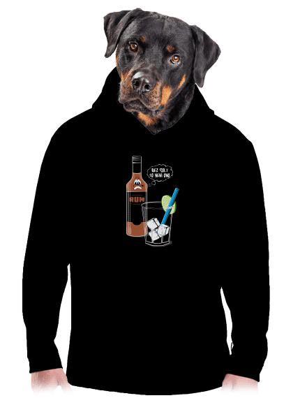 Rum a Cola pánská mikina klokanka Black