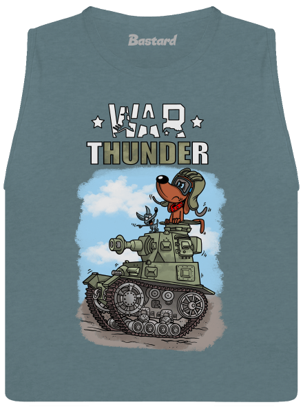 War Hunde dámské tílko volné Heather Deep Teal