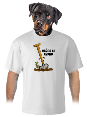 Občas si rýpnu unisex tričko oversized White