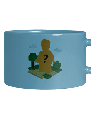 Lego postava z vlastní fotky hrnek makronka Blue Macaron