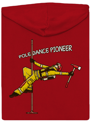 Pole Dance Pioneer pánská mikina na zip Red