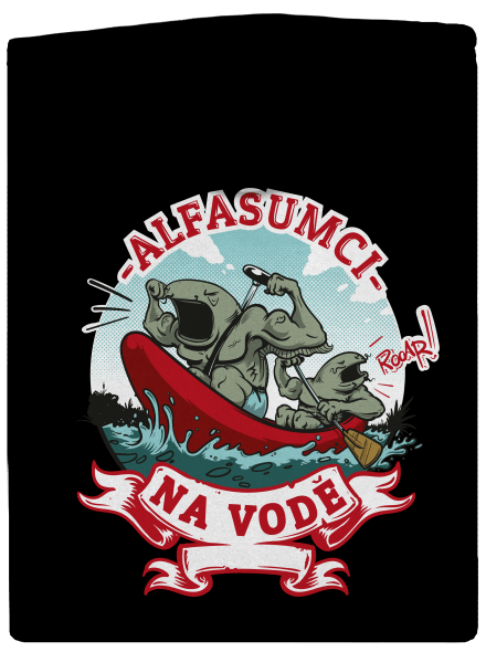 Alfasumci na vodě dámská mikina na zip Black