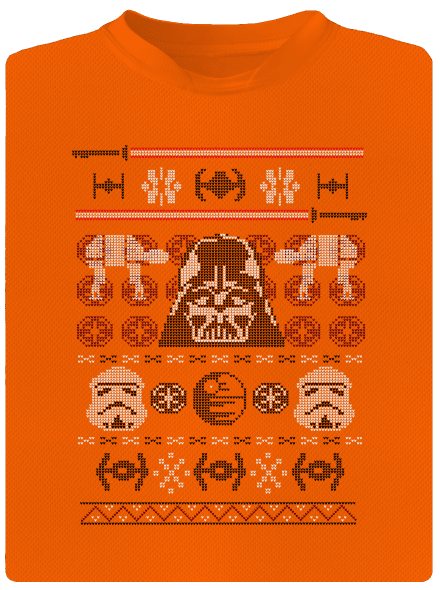 Vader na svetru dětské sportovní tričko Neon Orange