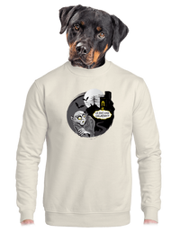 unisex mikina bez kapuce