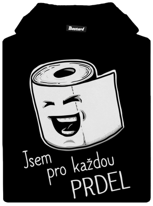 Prdel dětská mikina klokanka Black