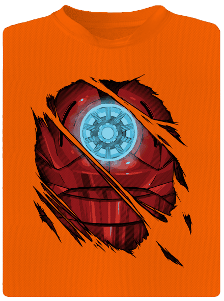 Ironman dětské sportovní tričko Neon Orange