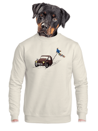 unisex mikina bez kapuce