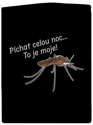 Komár s výdrží pánská mikina na zip Black