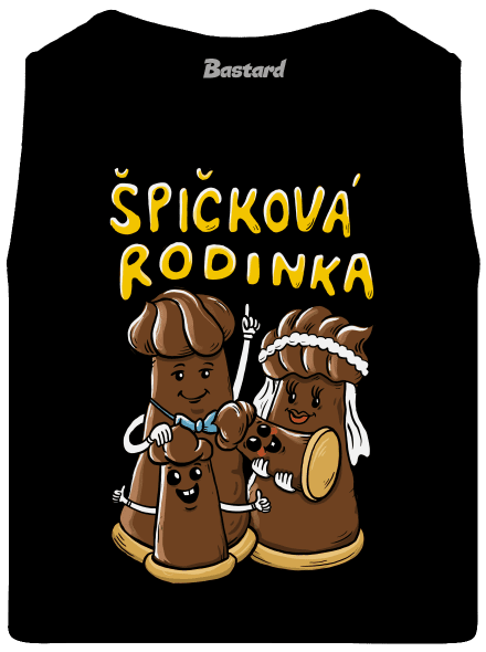 Špičková rodina II pánské tílko Black