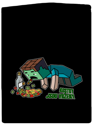 Kostky jsou vrženy pánská mikina na zip Black