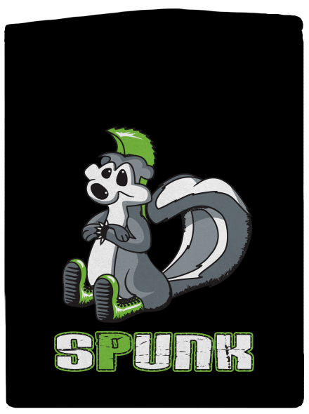Spunk dámská mikina na zip Black