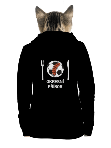 Okresní příbor dámská mikina na zip Black