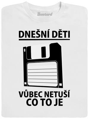 Disketa dětské tričko White