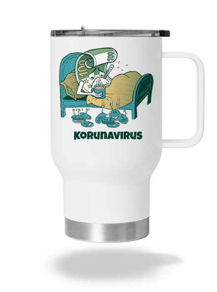 Korunavirus v posteli termohrnek White