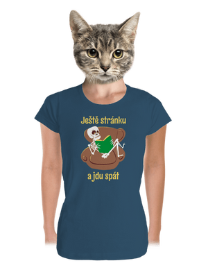 Ještě stránku dámské tričko premium Petrol Blue