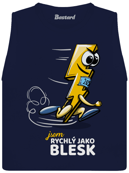 Rychlý jako blesk dámské tílko volné Navy