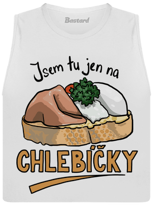 Na chlebíčky dámské tílko volné White