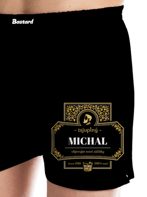 Alkoholová etiketa pánské trenky Black