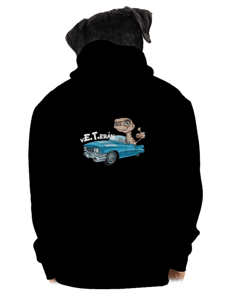 Veterán E.T. pánská mikina na zip Black