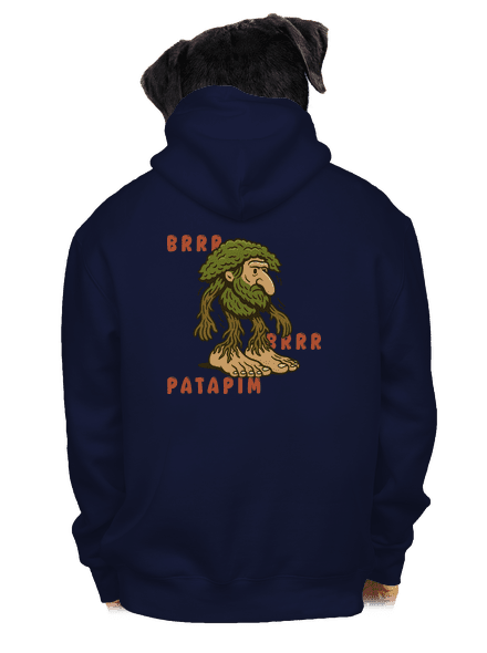 Brrr Brrr Patapim – Italian Brainrot pánská mikina na zip Navy